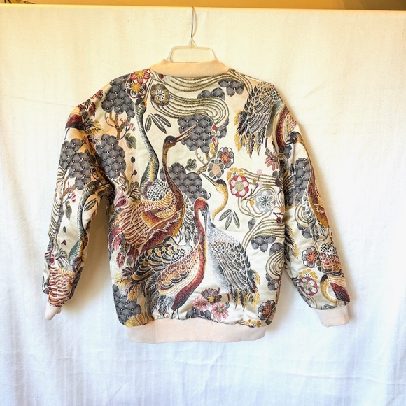 Japanese Brand Streetwear Embroidered Bomber Jacket with Pockets - Picture 7 of 11